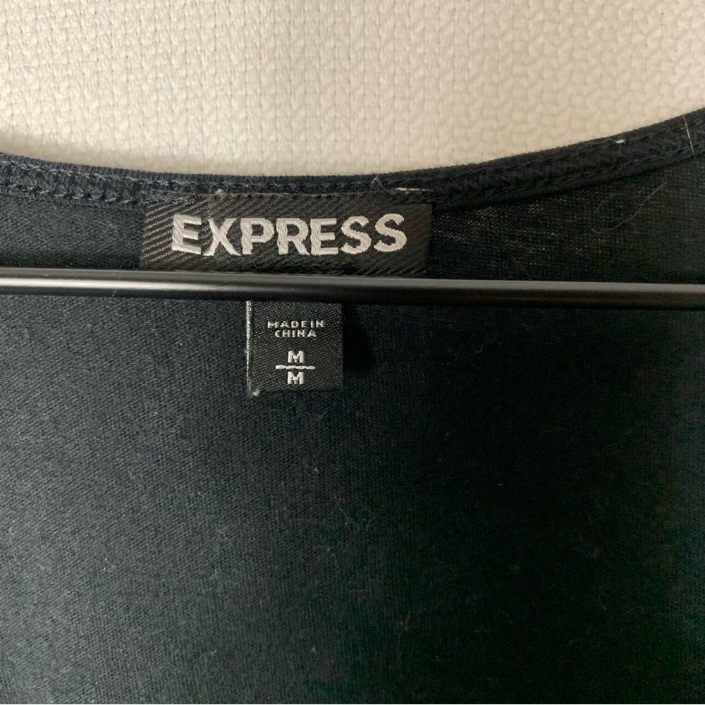 Express Matching Black And Gold Sequence Tank Wit… - image 4